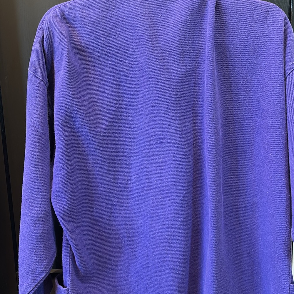 Vintage Renate B. Purple Women's open sweater - Picture 4 of 8